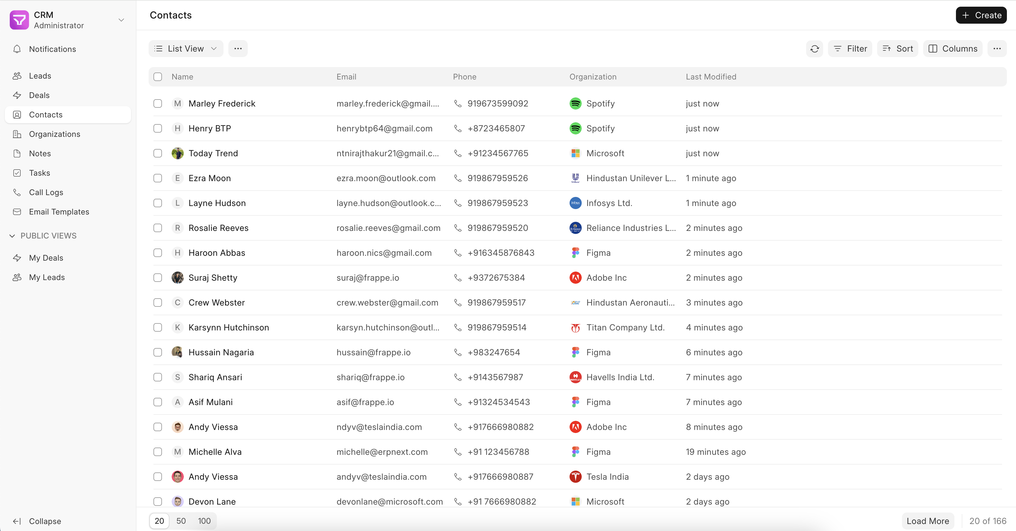 CRM product preview