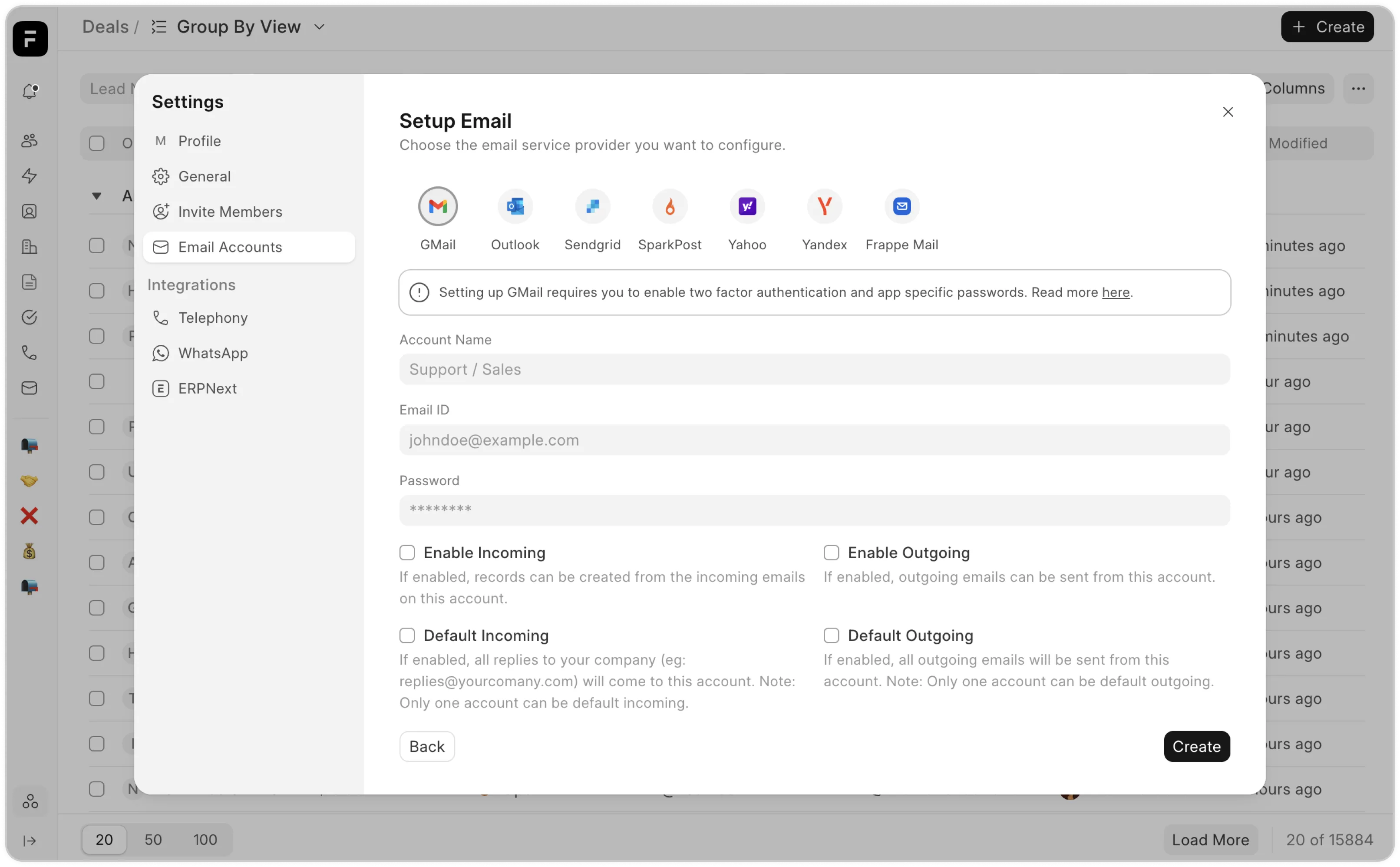 CRM product preview