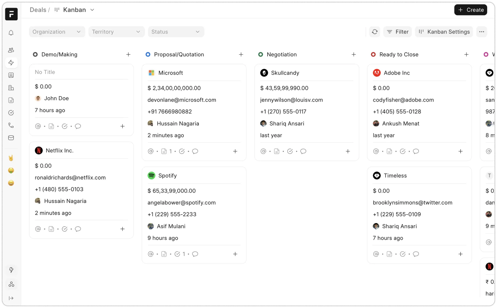 CRM product preview